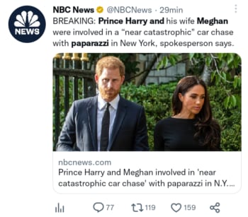 Príncipe Harry Meghan persecución