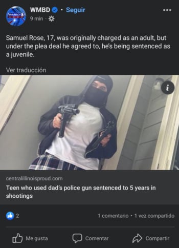 Hijo de policía causa terror