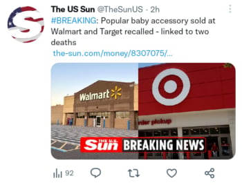 Recall Walmart y Target