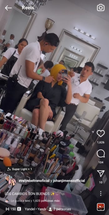 Evelyn Beltrán change of look