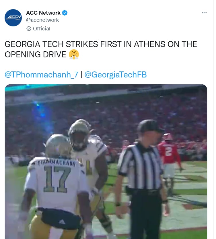 Georgia vs Georgia Tech: ¿Un logro de Georgia Tech?