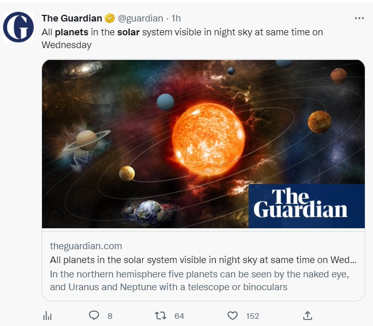 Planetas visibles diciembre 2022: "Sucede de vez en cuando"
