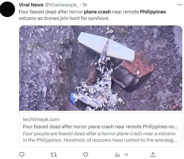 ¿Qué pasó con el avión?