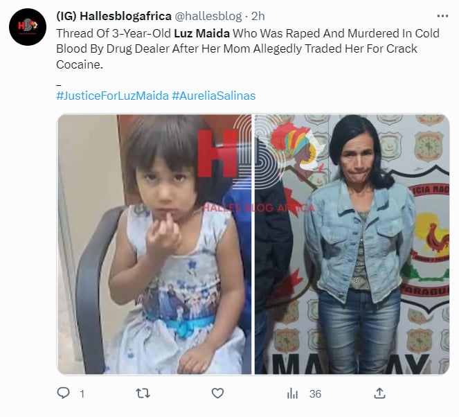 NIÑA HISPANA MUERE A MANOS DEL DEALER DE SU MADRE
