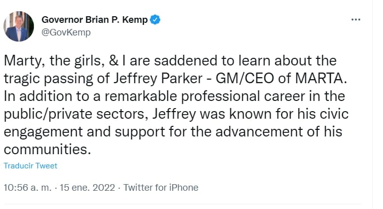 The Governor offered his condolences