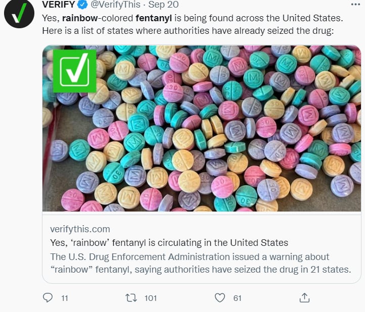 Rainbow fentanyl: ¿Una amenaza?