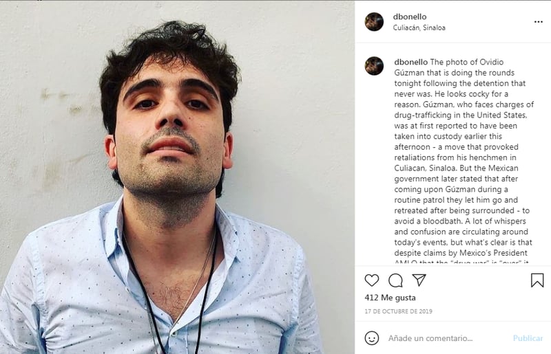 Judge gives definitive suspension to Ovidio Guzmán