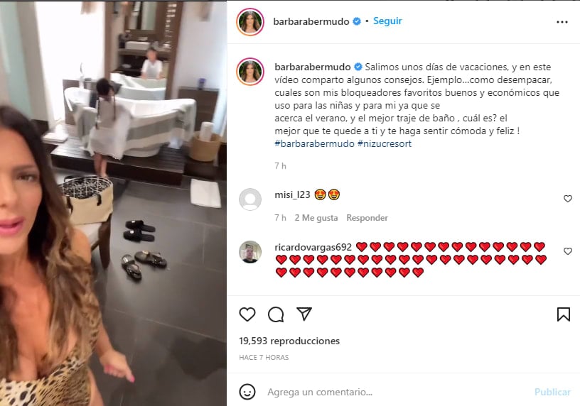 Bárbara Bermudo photography Instagram: Video giving advice