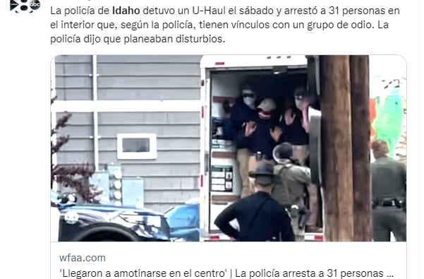 policía arresta 31 personas: ¿Qué pasó en Idaho?
