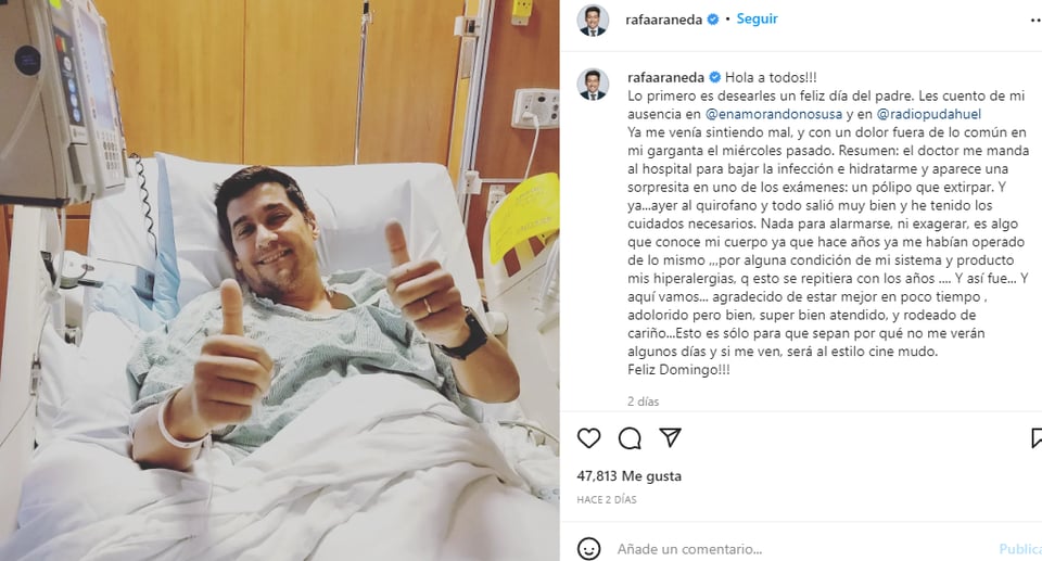 Rafael Araneda se ausenta: "Ya me sentía mal"