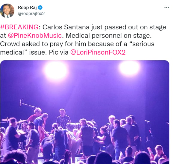 ¿Qué pasa con Carlos Santana?