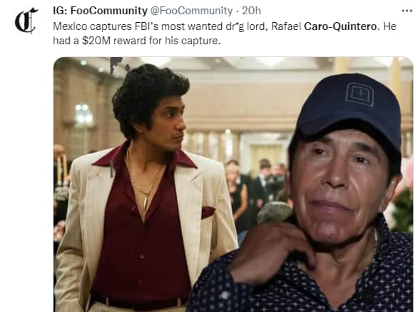 Estados Unidos quería a Caro Quintero