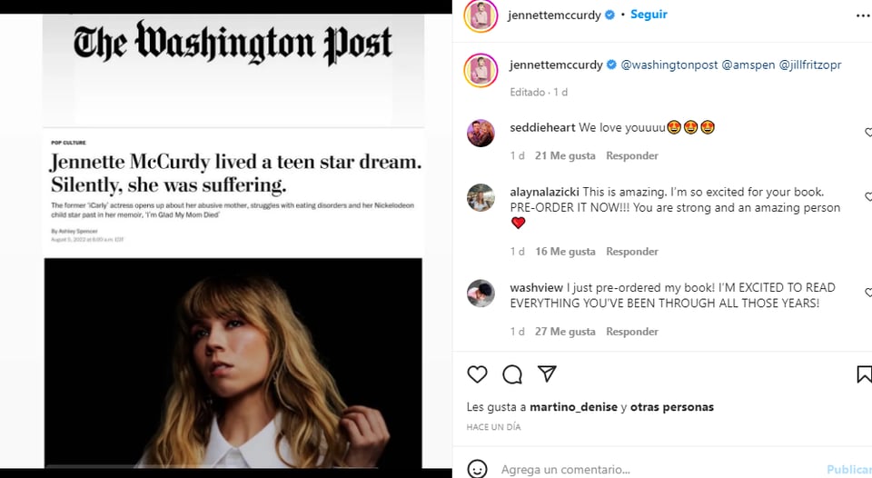 Jennette McCurdy rompe el silencio: Las duras revelaciones en su libro