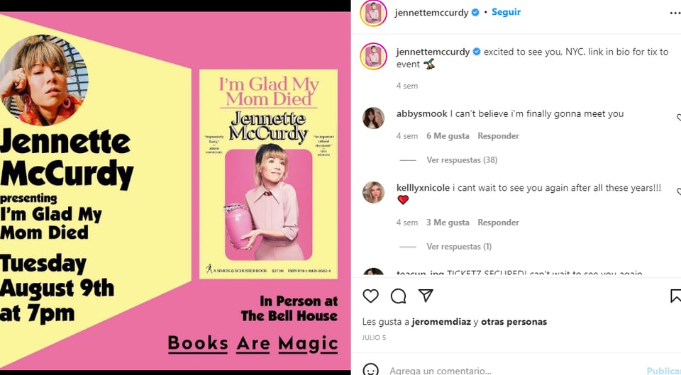 ¿Qué hizo la madre de McCurdy?