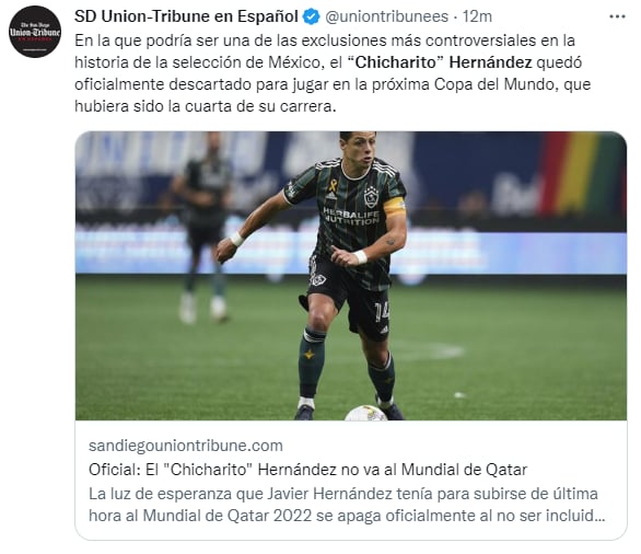 ¡La lista de los convocados!