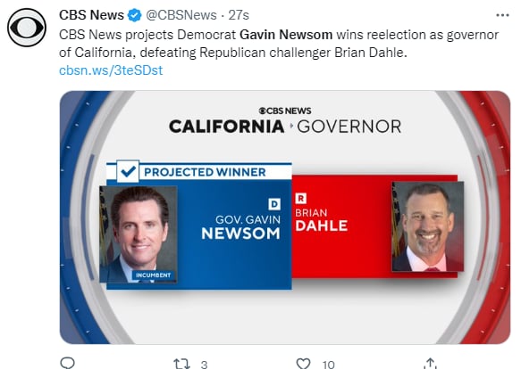 Elecciones Intermedias Gavin Newsom: Los estados con más votantes