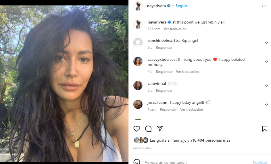 Autopsia de Naya Rivera: ¿Busco su muerte?