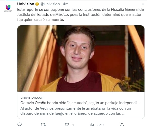 Octavio Ocaña did not commit suicide: Did the police shoot him?