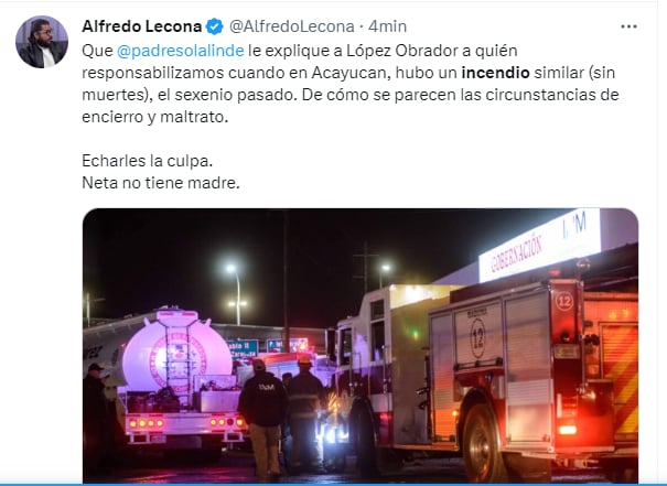 Indignado por el incidente
