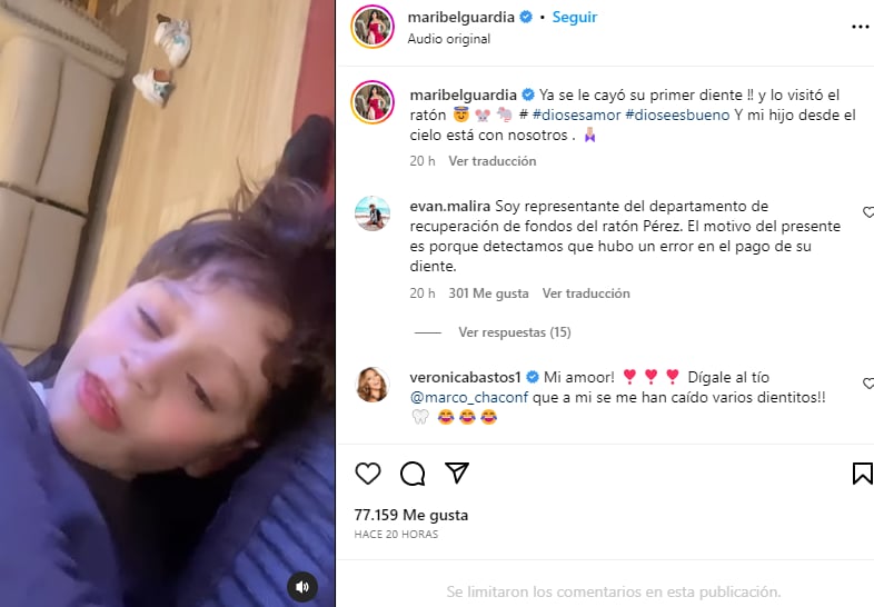 Maribel en momentos difíciles