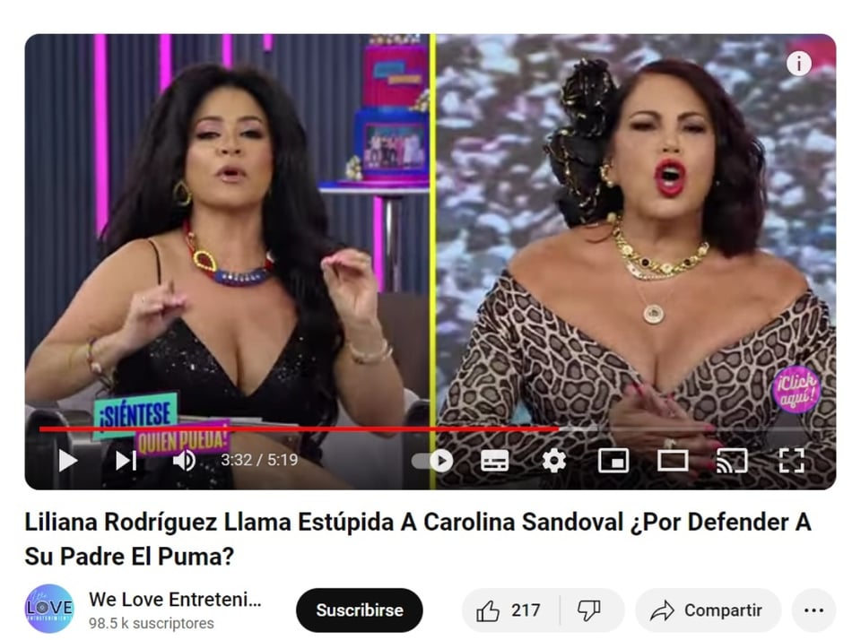 El Puma Daughter Veneno, Sit down whoever can, television program, Univision, MundoNOW