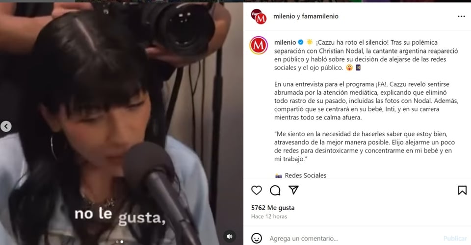 Cazzu separation, singer, Argentina, daughter Inti, MundoNOW, Cazzu Discusses Her Breakup with Nodal