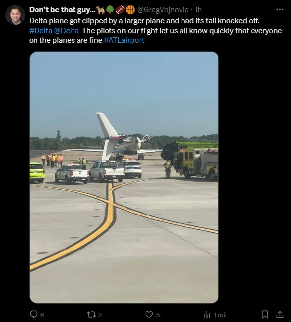 Choque de Aviones Delta,Atlanta,Delta Arlines,accidente