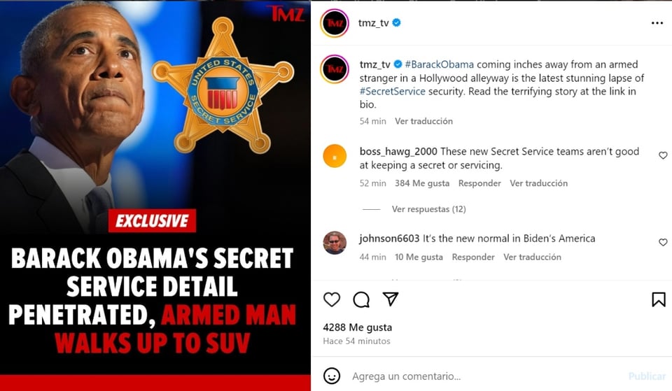 Barack Obama Secret Service, SUV, Hollywood, Los Angeles, MundoNOW