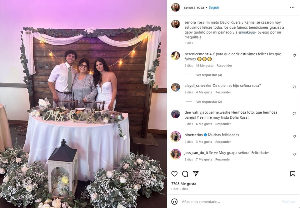 Doña, Rosa, Rivera, boda, nieto