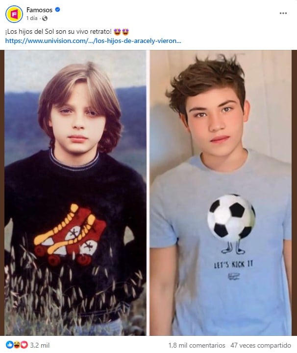 Luis, Miguel, hijo, parecido, redes