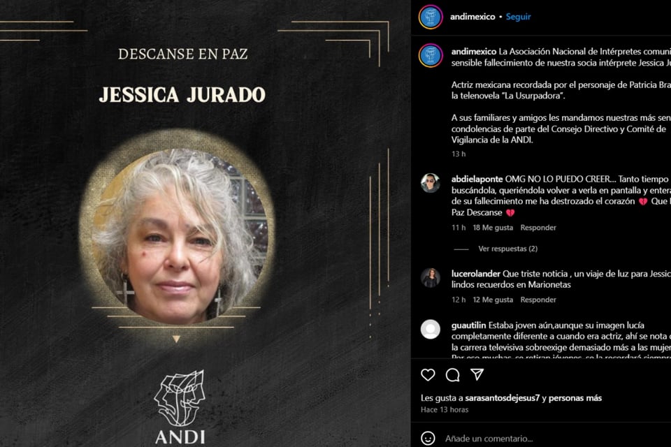 Jessica Jurado, actriz, muerte, MundoNOW
