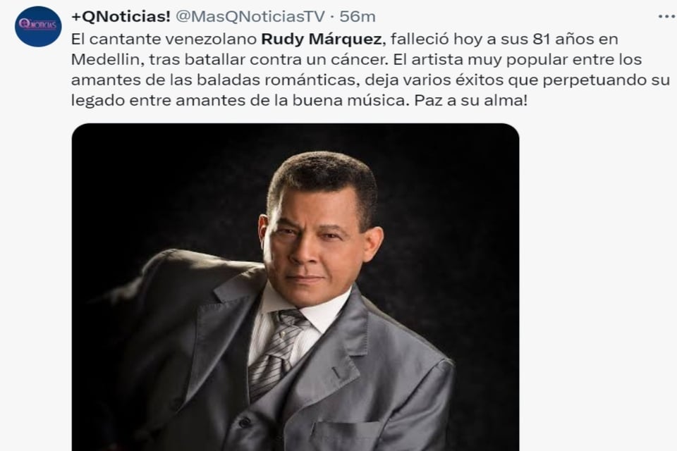 Rudy Márquez, euthanasia, cancer, Colombia, MundoNOW