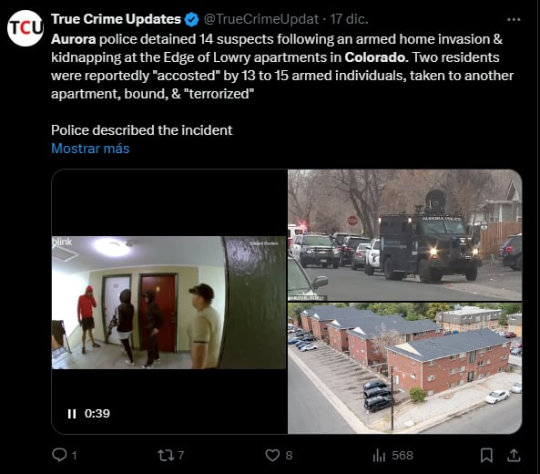 Pareja secuestrada, crimen vinculado, pandillas venezolanas,MundoNow