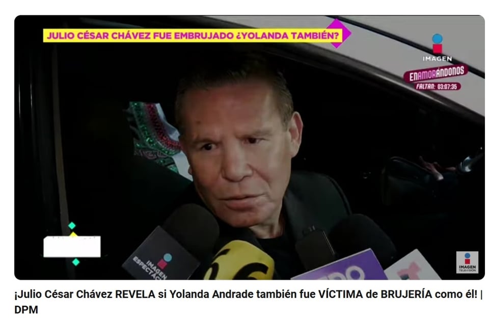 Julio César Chávez Yolanda, Yolanda Andrade, interview, YouTube, MundoNOW