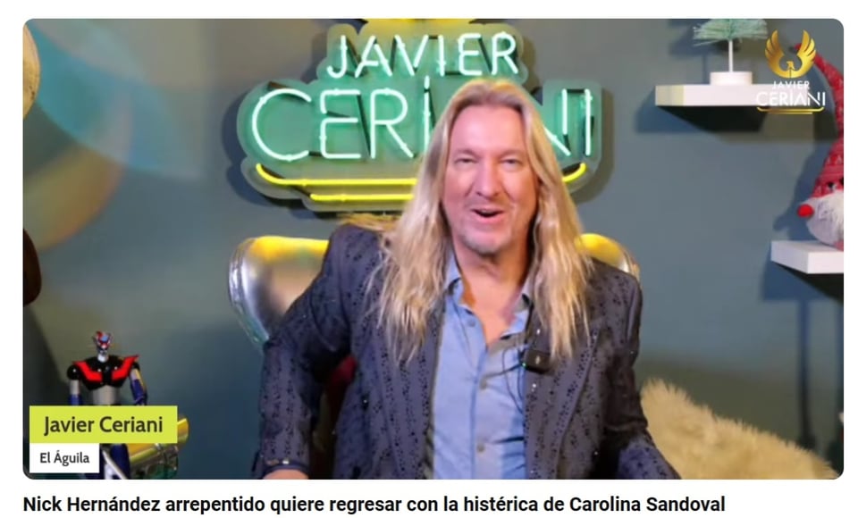 Javier Ceriani Nick Veneno, Nick Hernández, Carolina La Veneno Sandoval, video YouTube, MundoNOW