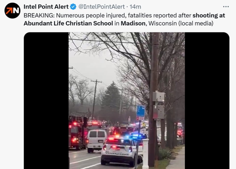 Shooting at Christian School in Madison, suicide, Madison, Wisconsin, USA, MundoNOW