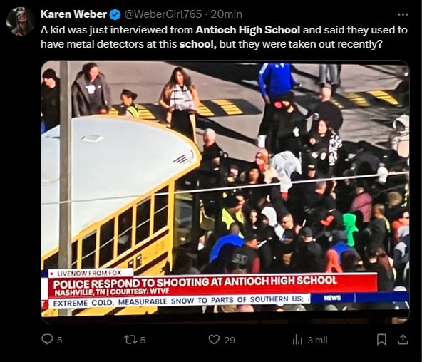 Tiroteo en escuela de Nashville,heridos, estados unidos 