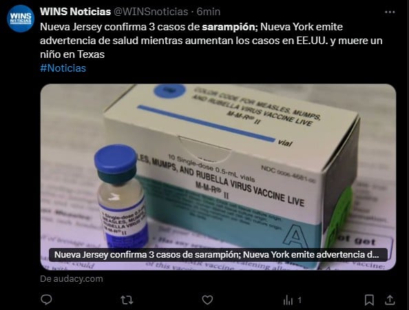 Brote de sarampión en EE.UU.: ,casos, siguen aumentando.estados unidos