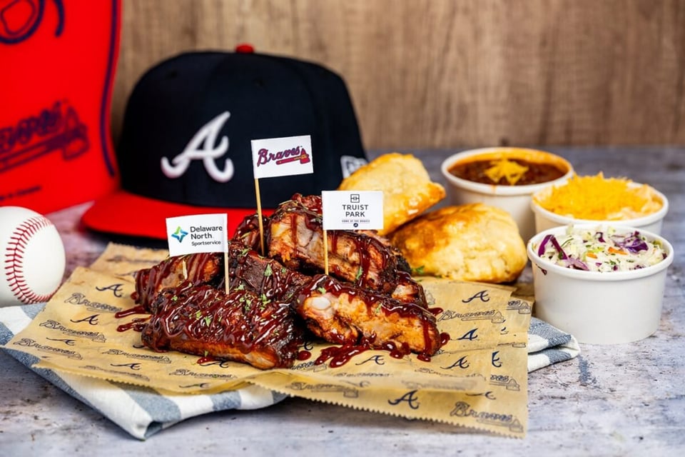 Bravos de Atlanta anuncian,comida,bravos