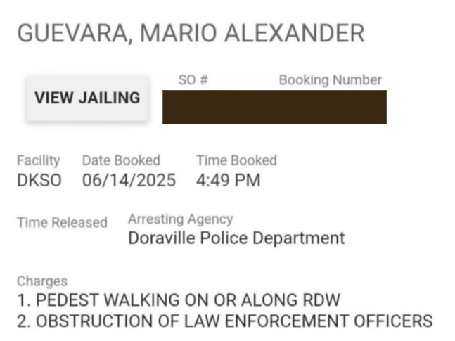 Mario Guevara arrestado