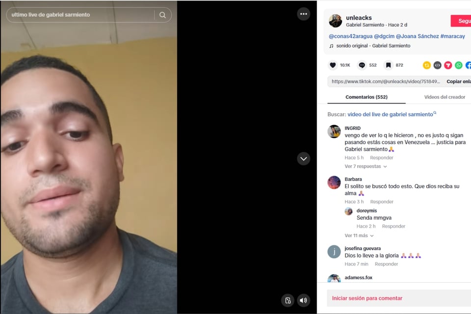 Asesinato, TikTok, Gabriel MundoNOW, Influencer Gabriel Jesús Sarmiento Murdered During Live TikTok Broadcast