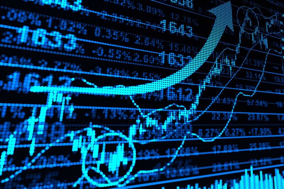 graficos y valores en color azul