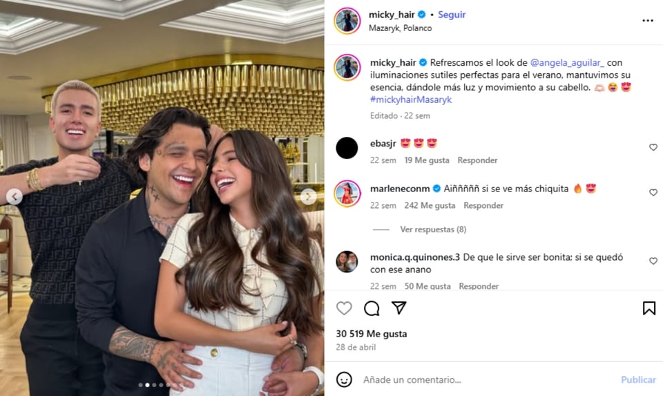 Asesinan a estilista de Ángela Aguilar afuera de su negocio, Ángela Aguilar’s stylist murdered in Polanco