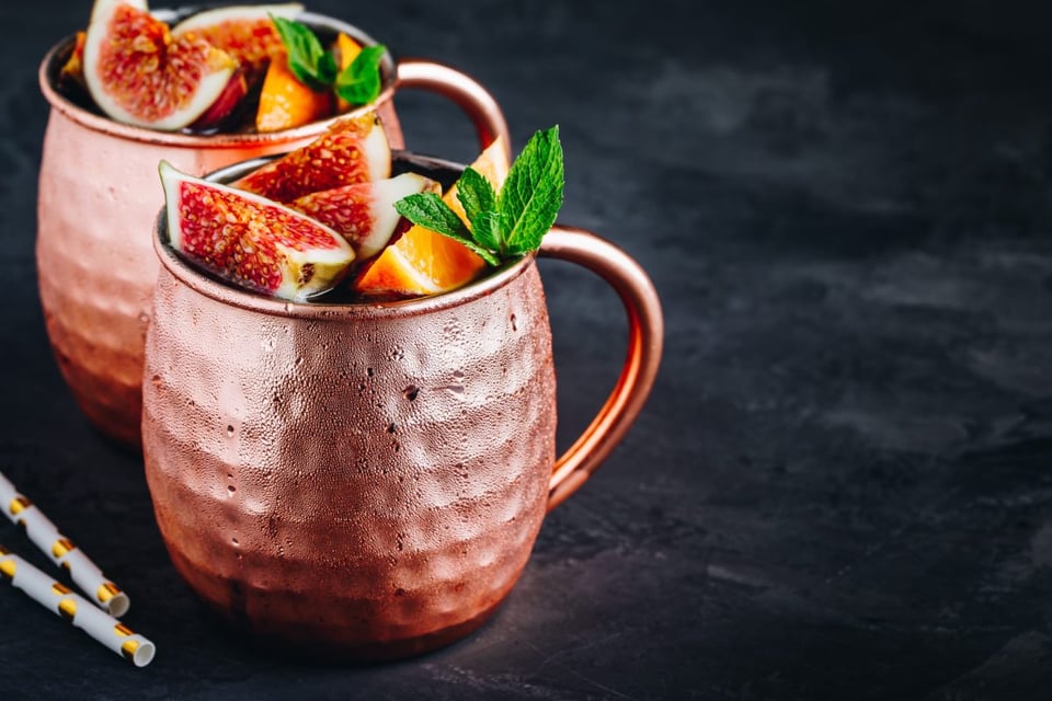 tazas de cobre , beneficios , salud 