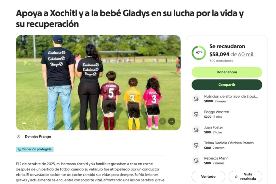 Accidente, Madre y bebé, Familia pide apoyo MundoNOW