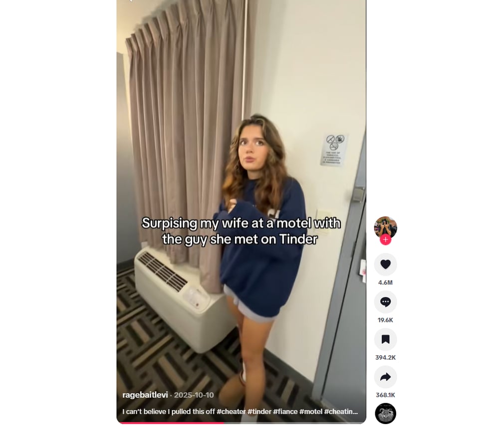infidelidad, tinder, tiktok, motel, esposa, tiktok , Man Exposes His Partner’s Infidelity