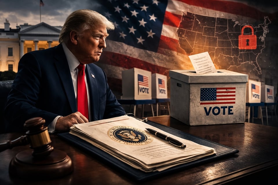 Orden ejecutiva daría a Trump control sobre elecciones