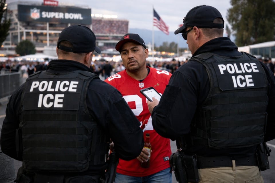 Derechos de migrantes ante operativos federales durante el Super Bowl
