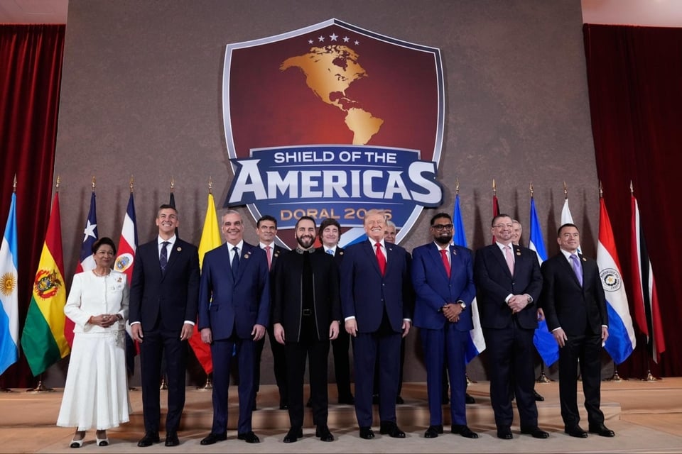 Sheinbaum, Trump, Escudo de las Américas, MundoNOW