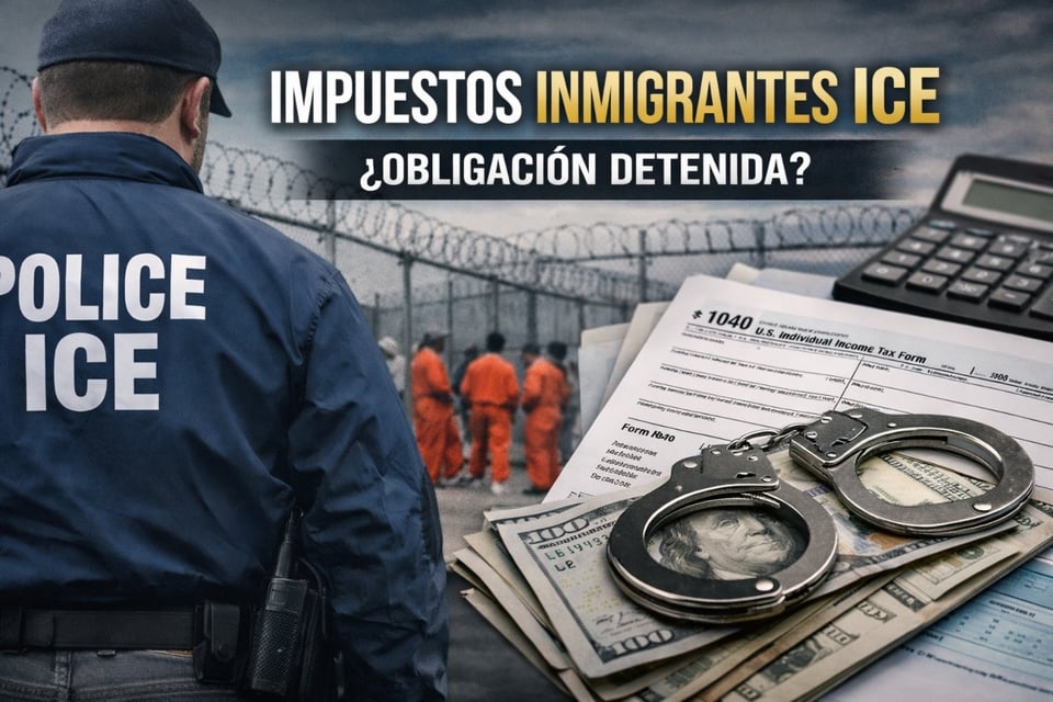 ¿Qué pasa con los impuestos para inmigrantes si ICE los detiene?